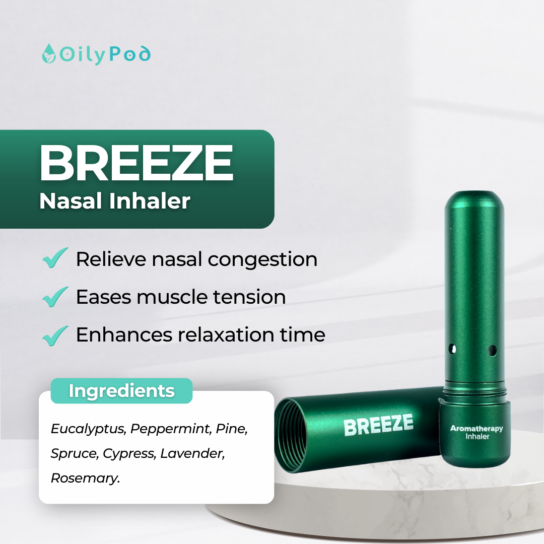 WooS x OilyPod Aromatherapy Nasal Inhaler - BREEZE