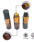 OilyPod Thick Amber Glass Roll-On Bottle 10ml (1 Piece)