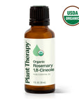 Plant Therapy Rosemary 1,8-Cineole Organic Essential Oil