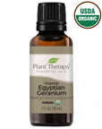 Plant Therapy Geranium Egyptian Organic Essential Oil - OilyPod