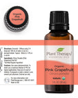 Plant Therapy Grapefruit Pink Organic Essential Oil - OilyPod
