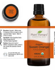 Plant Therapy Orange Sweet Organic Essential Oil - OilyPod