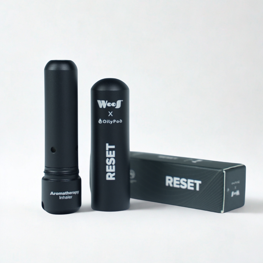 WooS x OilyPod Aromatherapy Inhaler – RESET | Calm, Focus, Relax