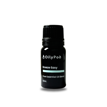 OilyPod Breeze Easy Essential Oil Blend 10ml - 100% Pure & Natural, Respiratory Support & Refreshing Aroma