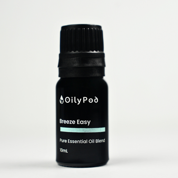 OilyPod Breeze Easy Essential Oil Blend 10ml - 100% Pure & Natural, Respiratory Support & Refreshing Aroma