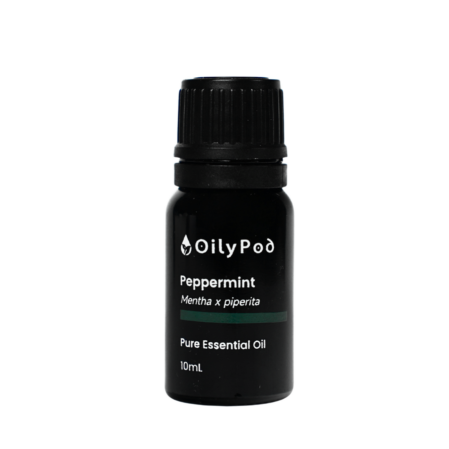OilyPod Peppermint Essential Oil 10ml - 100% Pure & Natural, Cooling & Invigorating