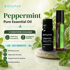 OilyPod Peppermint Essential Oil 10ml