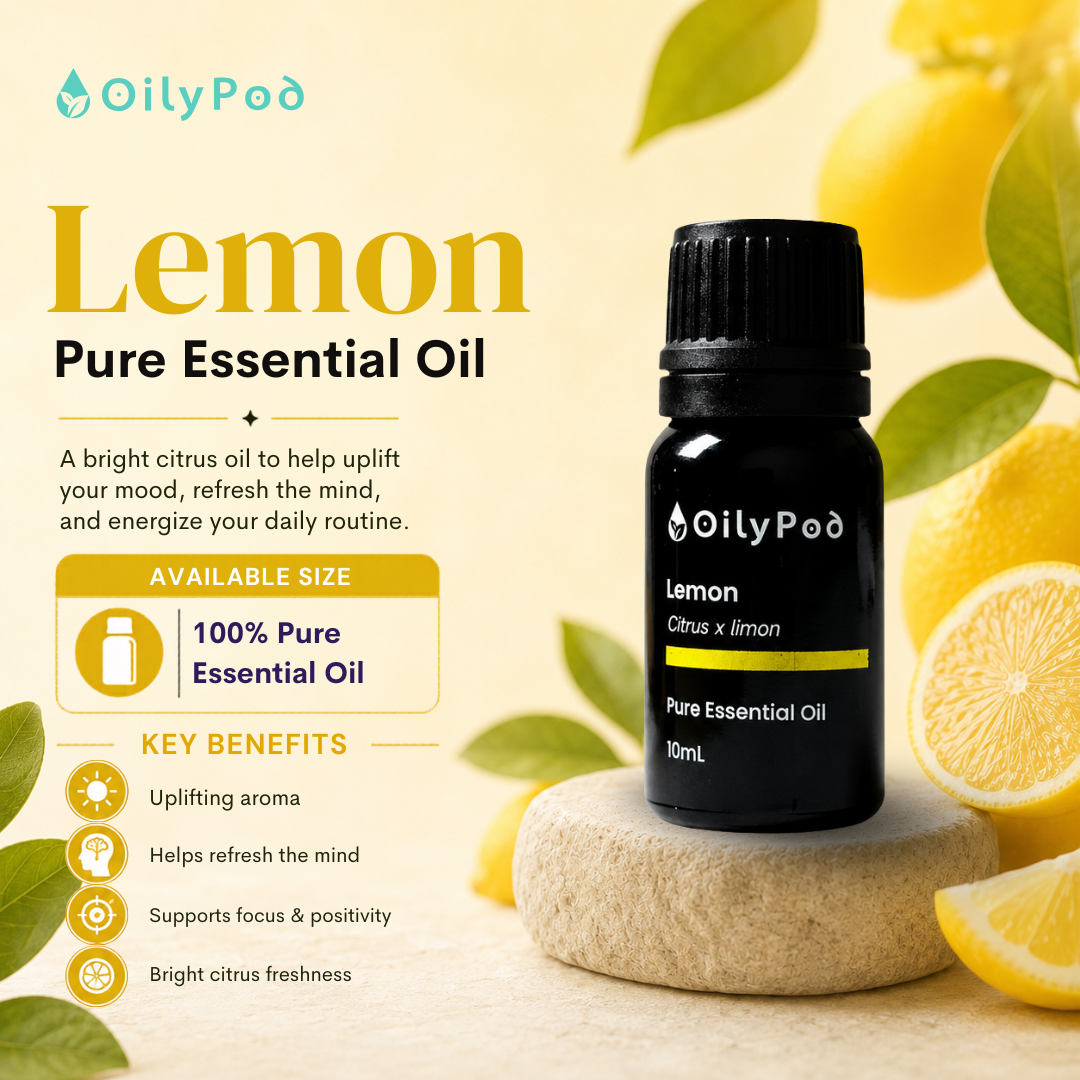 OilyPod Lemon Essential Oil 10ml