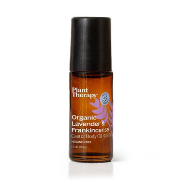 Plant Therapy Organic Lavender & Frankincense Castor Body Oil Roll-On 30 mL