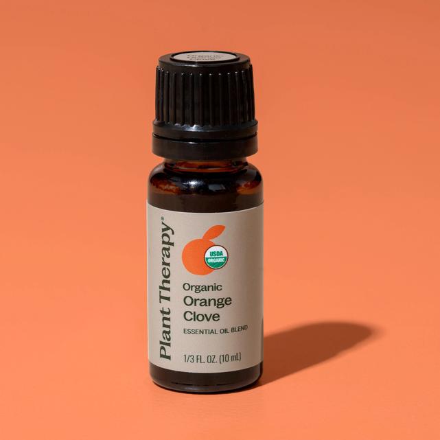 Plant Therapy Organic Orange Clove Essential Oil Blend