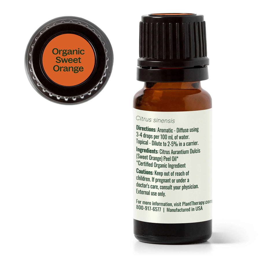 Plant Therapy Orange Sweet Organic Essential Oil