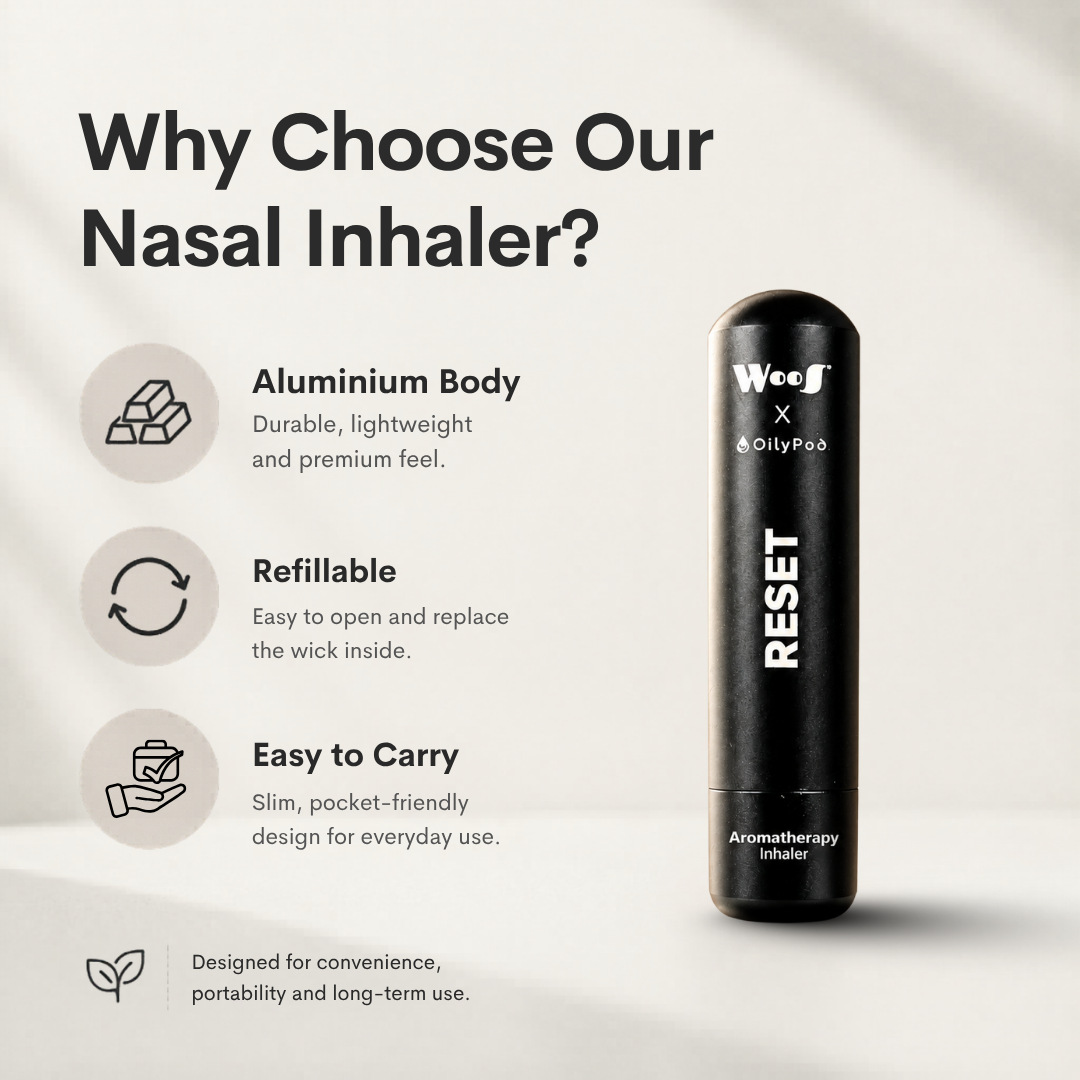 WooS x OilyPod Aromatherapy Nasal Inhaler – RESET