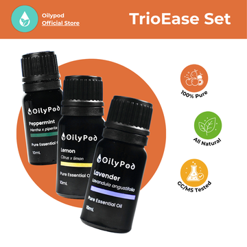OilyPod TrioEase Set – Lemon, Lavender & Peppermint (3x10ml)