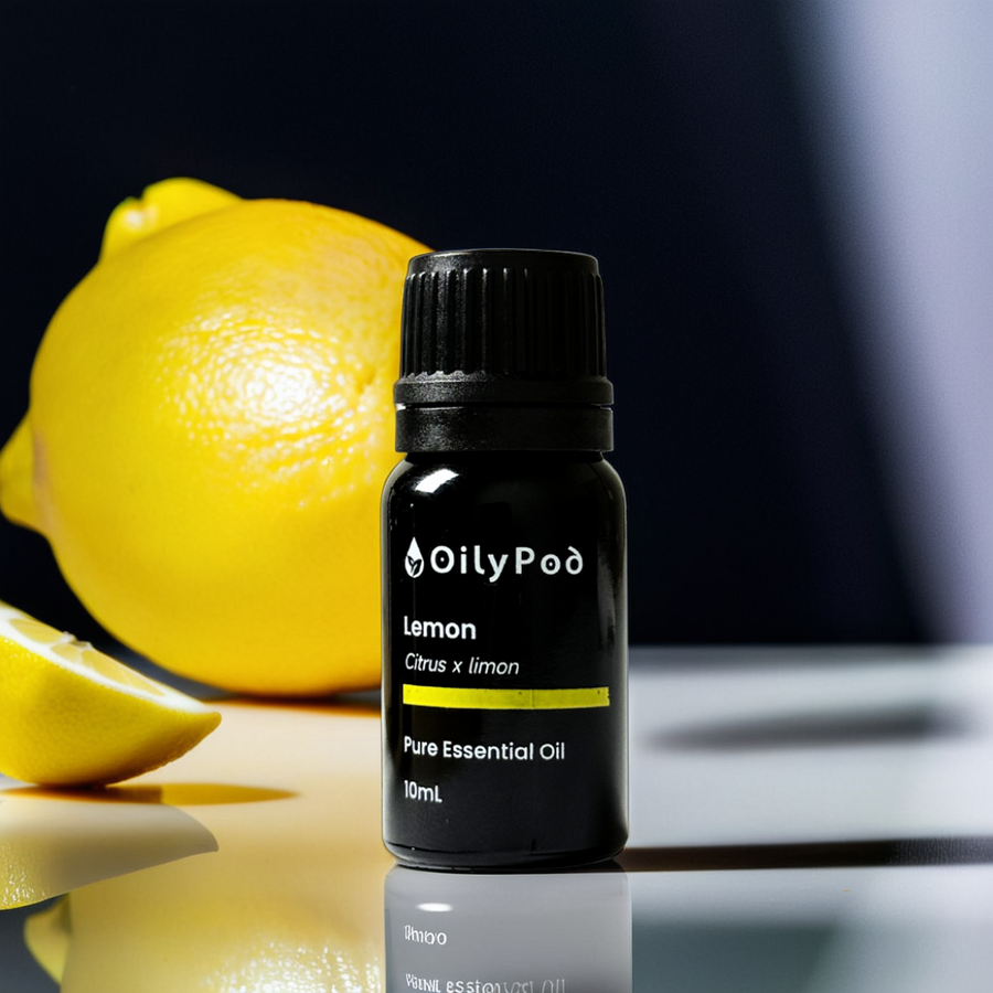 OilyPod Lemon Essential Oil 10ml - 100% Pure & Natural, Refreshing & Uplifting