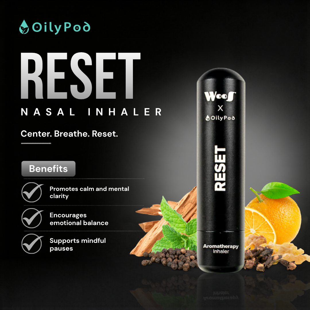 WooS x OilyPod Aromatherapy Nasal Inhaler – RESET