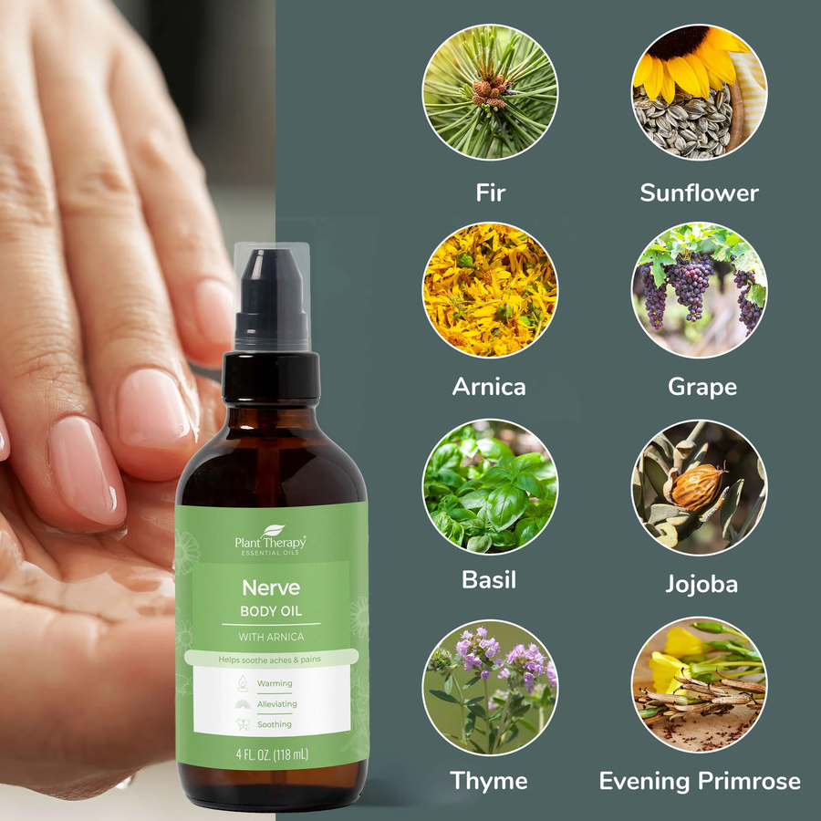 Plant Therapy Nerve Body Oil with Arnica