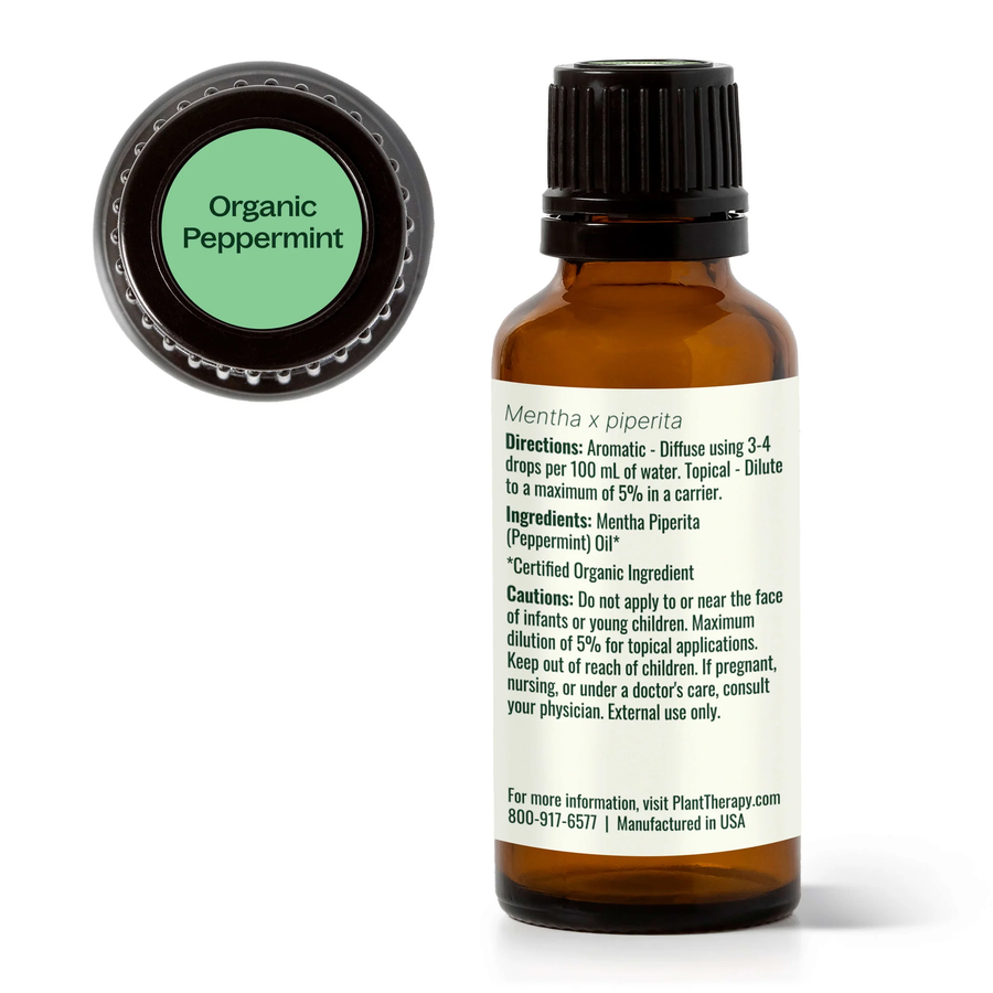 Plant Therapy Peppermint Organic Essential Oil