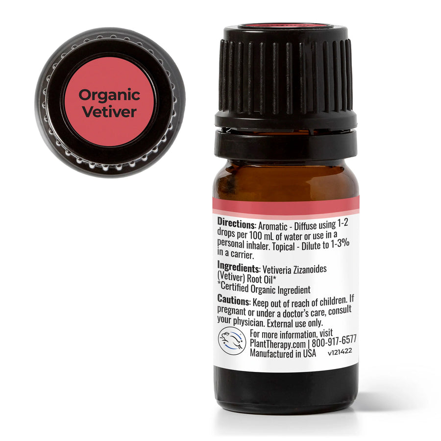 Plant Therapy Vetiver Organic Essential Oil