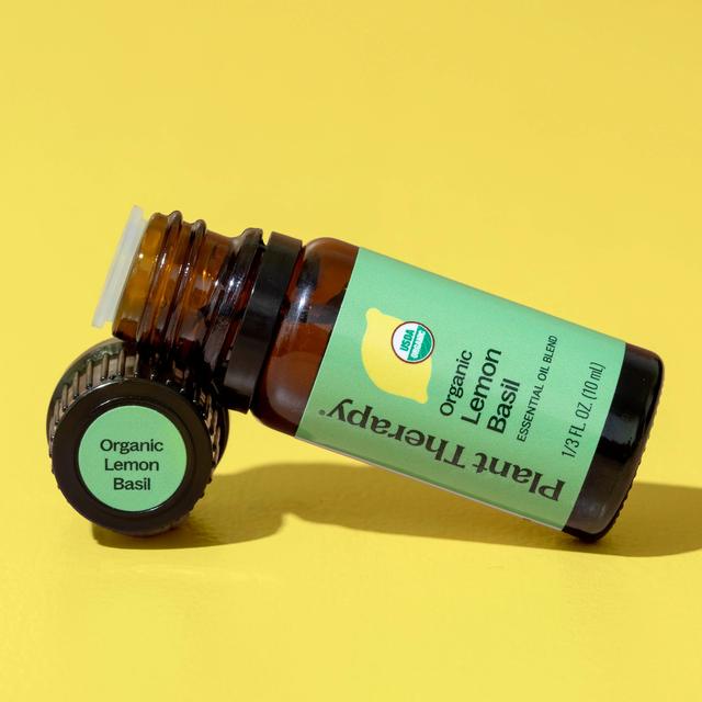 Plant Therapy Organic Lemon Basil Essential Oil Blend