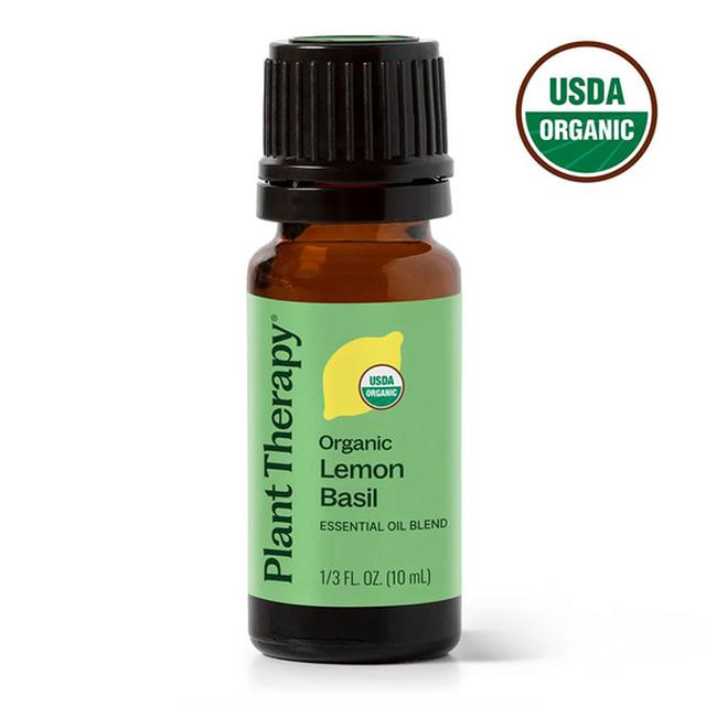 Plant Therapy Organic Lemon Basil Essential Oil Blend
