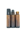 Thick Amber Glass Roll-On Bottle 10ml (1 Piece)