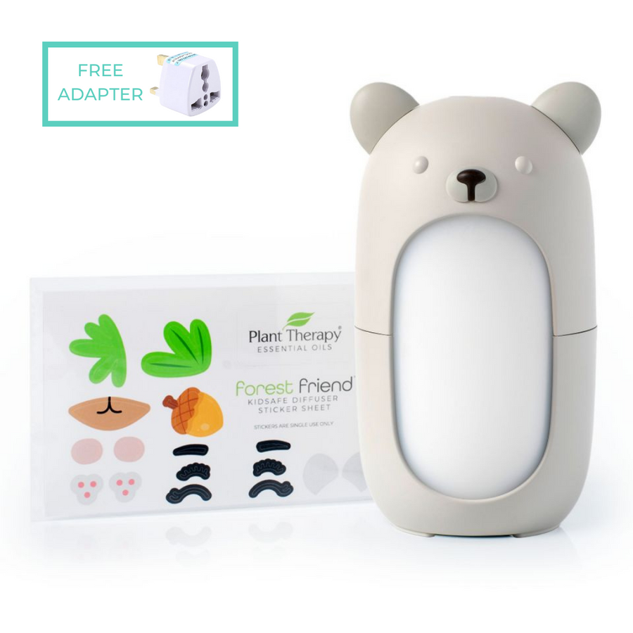 Plant Therapy Forest Friends KidSafe Diffuser with Sticker Sheet