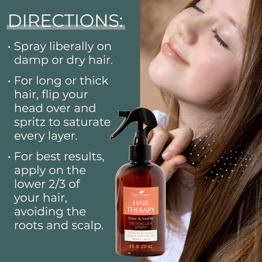 Plant Therapy Hair Therapy Shine & Soothe Detangler Spray