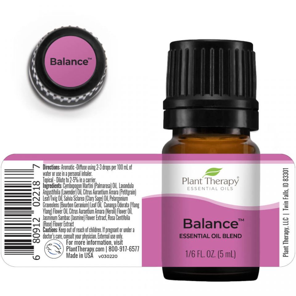 Plant Therapy Balance Synergy Essential Oil - OilyPod