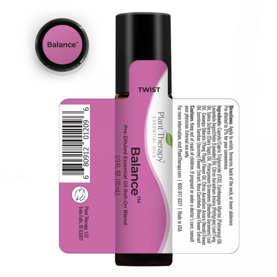 Plant Therapy Balance Synergy Essential Oil - OilyPod