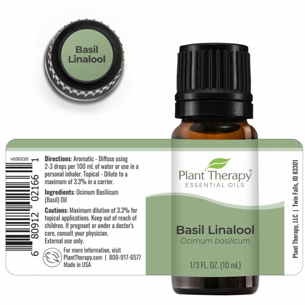 Plant Therapy Basil Linalool Essential Oil - OilyPod