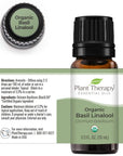 Plant Therapy Basil Linalool Organic Essential Oil - OilyPod