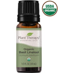 Plant Therapy Basil Linalool Organic Essential Oil - OilyPod