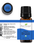 Plant Therapy Blue Yarrow Organic 10% Diluted Essential Oil 10ml - OilyPod