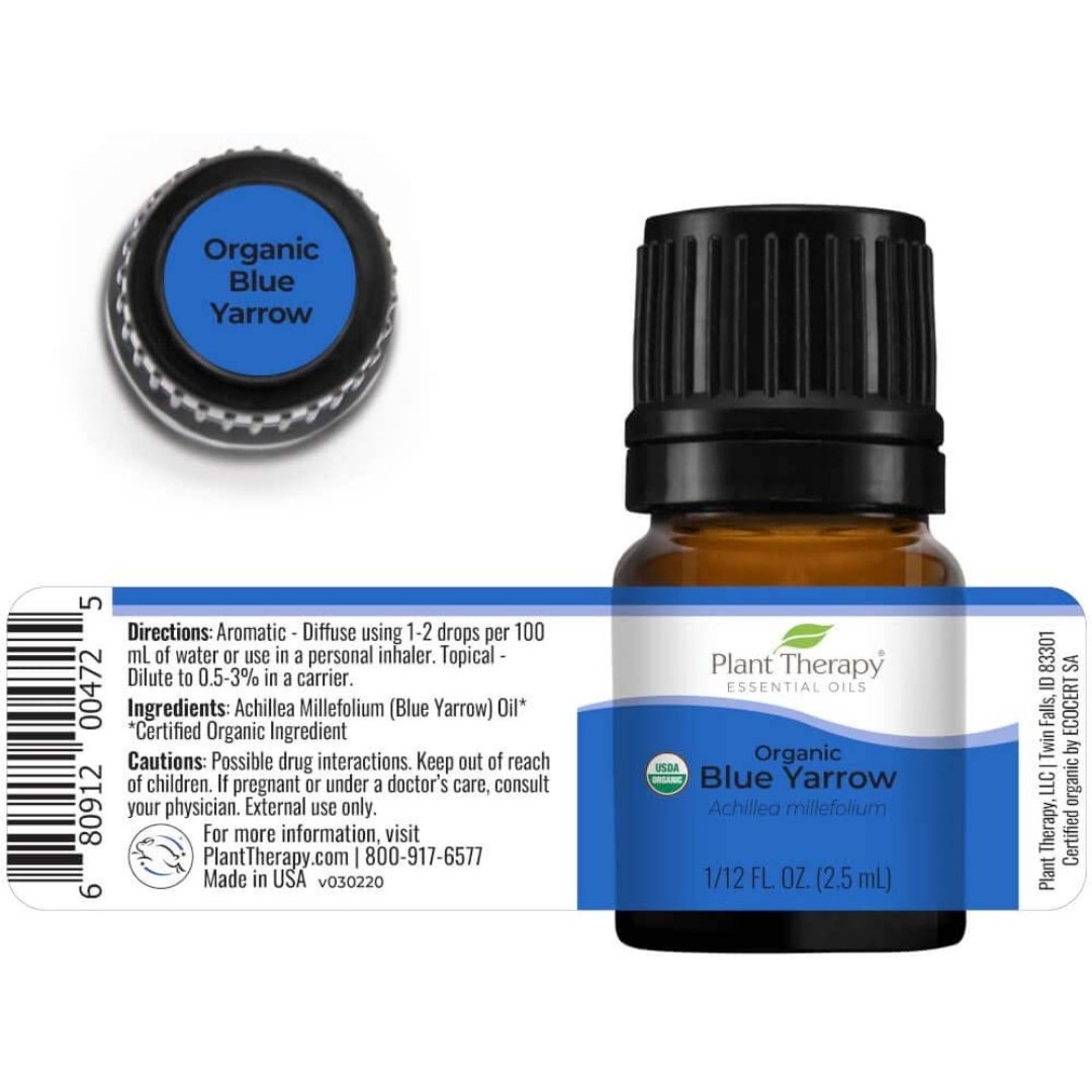 Plant Therapy Blue Yarrow Organic Essential Oil - OilyPod
