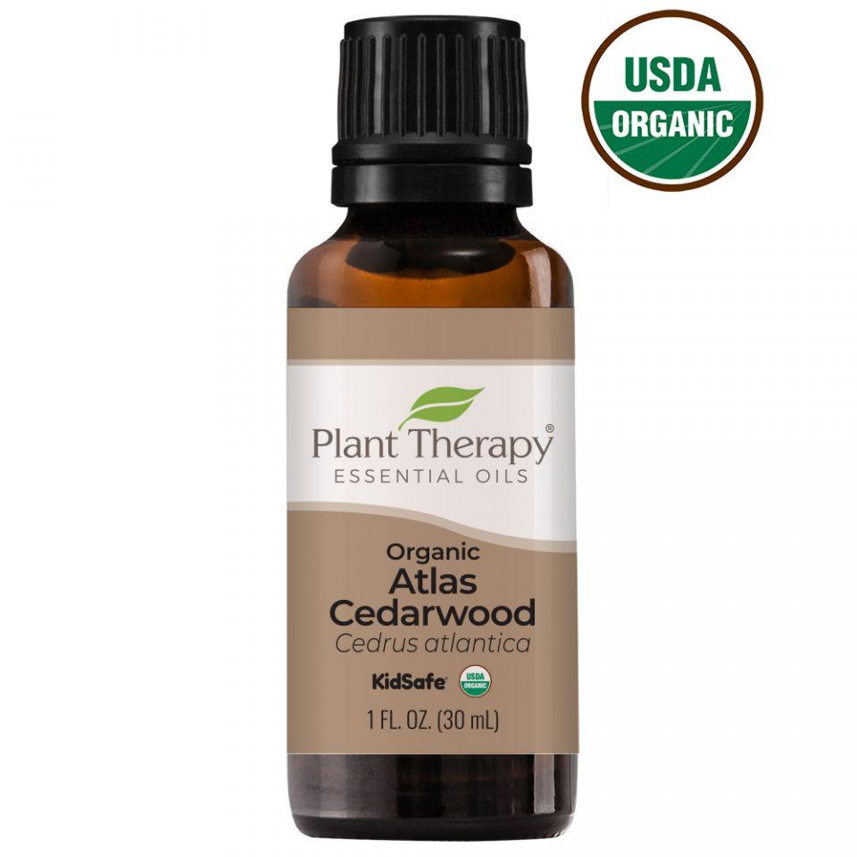 Plant Therapy Cedarwood Atlas Organic Essential Oil - OilyPod