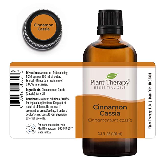Plant Therapy Cinnamon Cassia Essential Oil - OilyPod