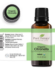 Plant Therapy Citronella Organic Essential Oil - OilyPod