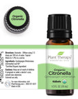 Plant Therapy Citronella Organic Essential Oil - OilyPod
