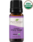 Plant Therapy Clary Sage Organic Essential Oil 10 ml - OilyPod