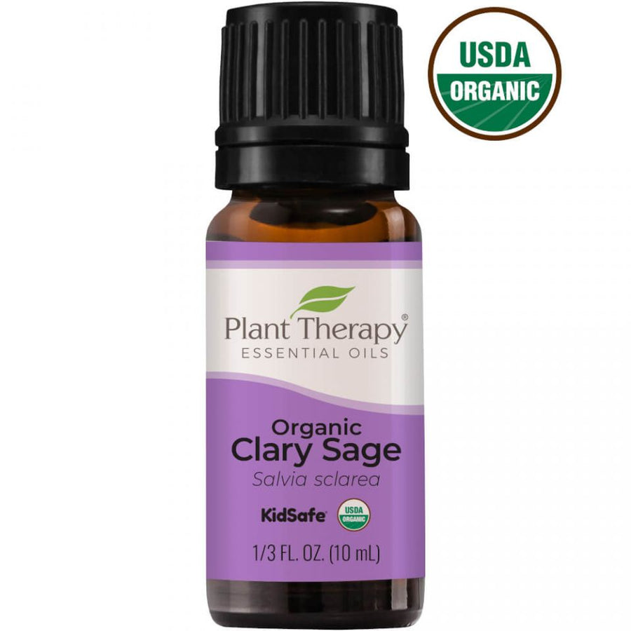 Plant Therapy Clary Sage Organic Essential Oil 10 ml - OilyPod