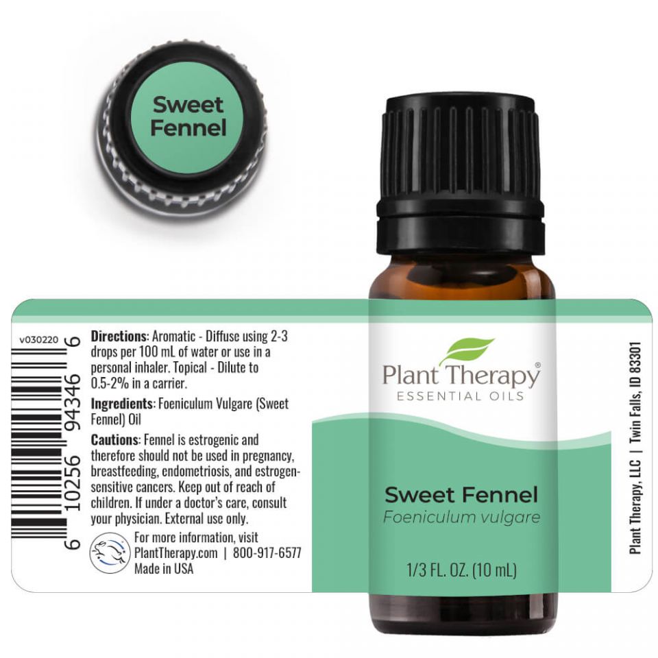 Plant Therapy Fennel Sweet Essential Oil - OilyPod