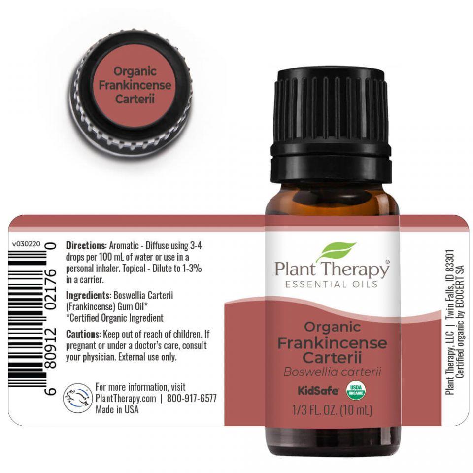 Plant Therapy Frankincense Carterii Organic Essential Oil - OilyPod