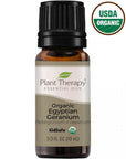 Plant Therapy Geranium Egyptian Organic Essential Oil - OilyPod