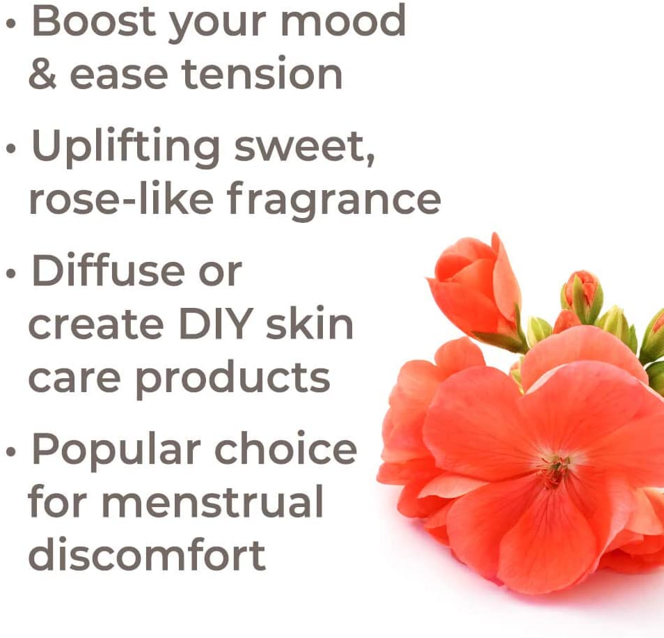 Plant Therapy Geranium Egyptian Organic Essential Oil - OilyPod