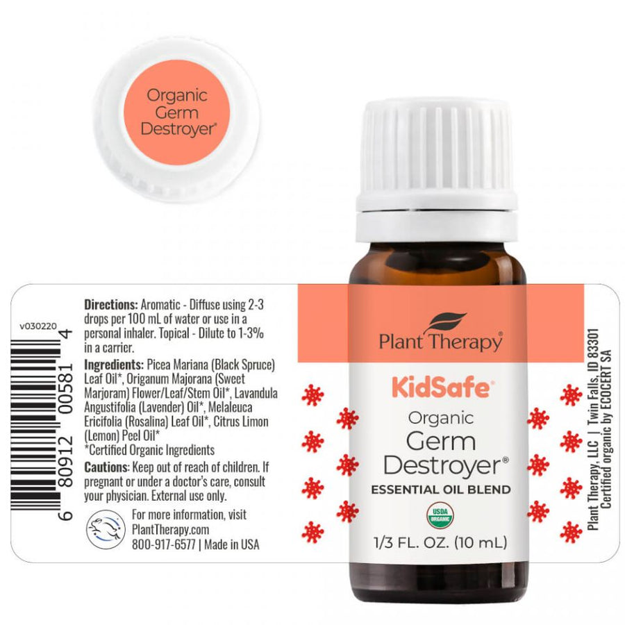 Plant Therapy Germ Destroyer Organic KidSafe Essential Oil - OilyPod