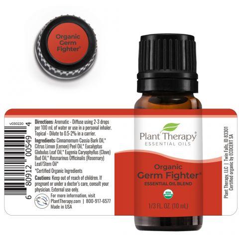 Plant Therapy Germ Fighter Organic Synergy Essential Oil - OilyPod