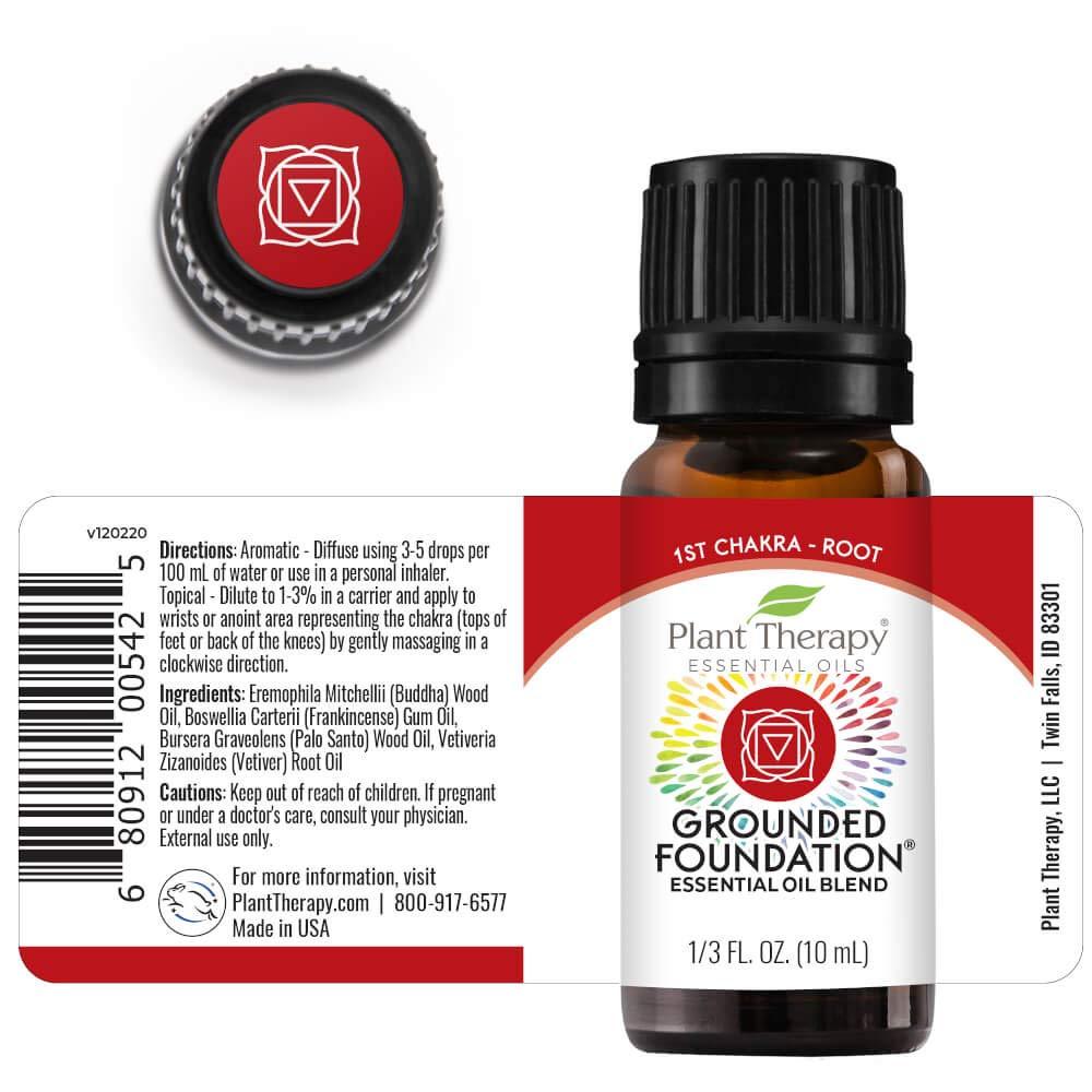 Plant Therapy Grounded Foundation (Root Chakra) Essential Oil - OilyPod