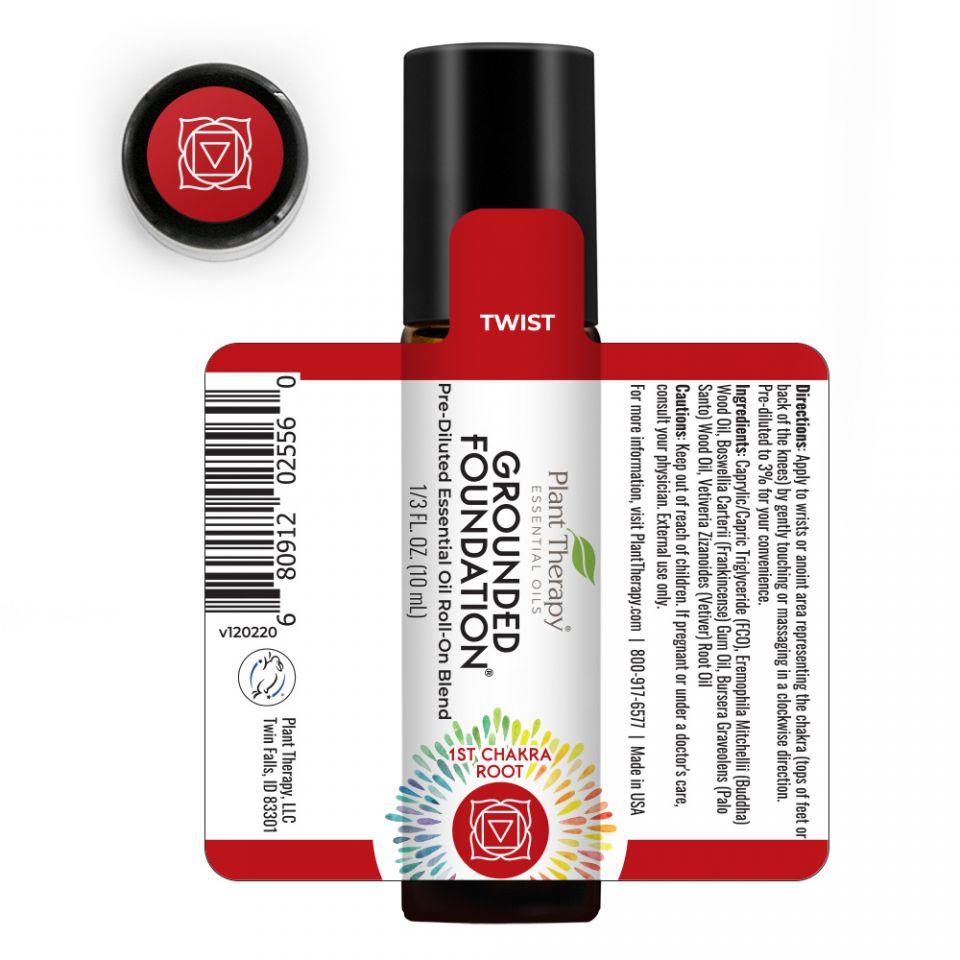 Plant Therapy Grounded Foundation (Root Chakra) Essential Oil - OilyPod
