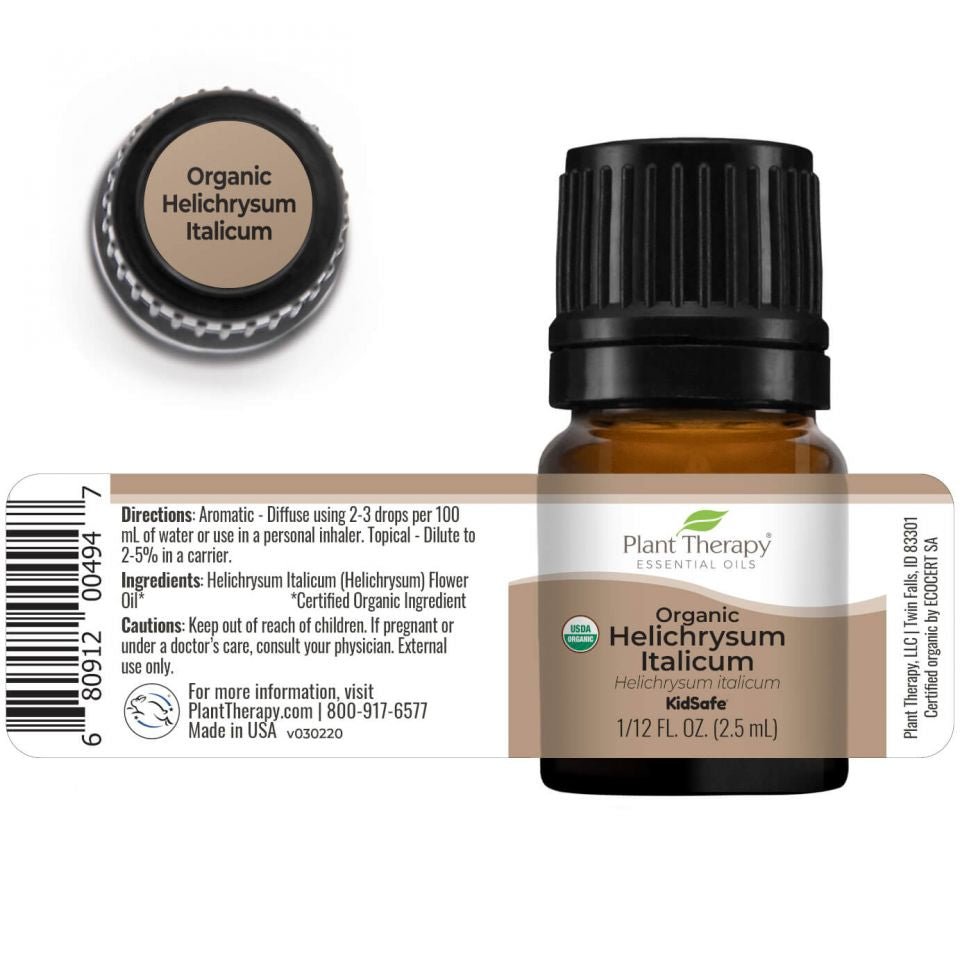 Plant Therapy Helichrysum Italicum Organic Essential Oil - OilyPod