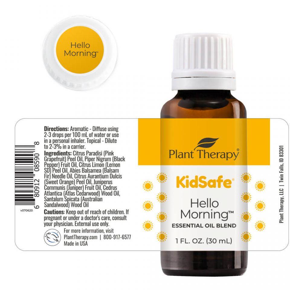 Plant Therapy Hello Hello Morning KidSafe Essential Oil Blend - OilyPod